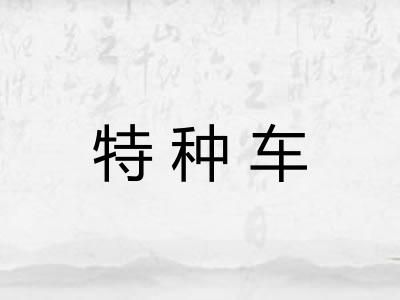 特种车