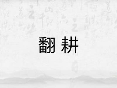 翻耕