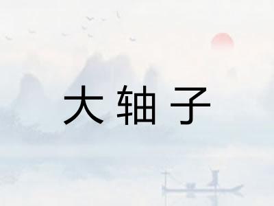 大轴子