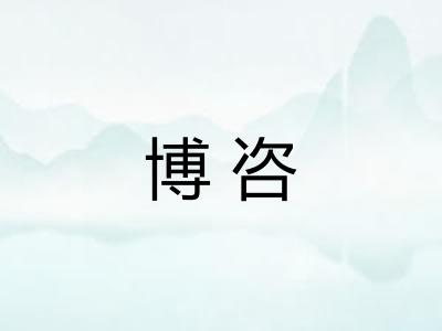 博咨