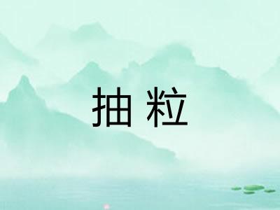 抽粒