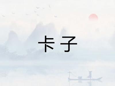 卡子