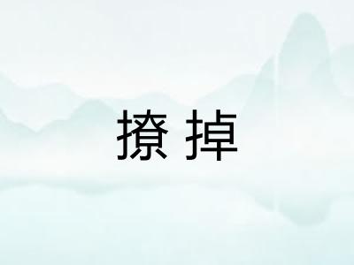 撩掉