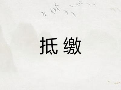 抵缴