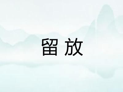 留放