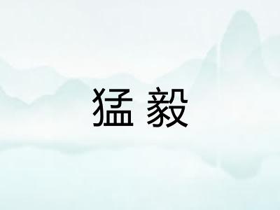 猛毅
