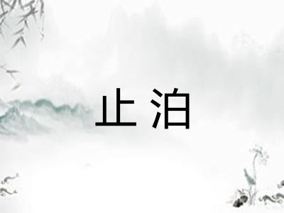 止泊