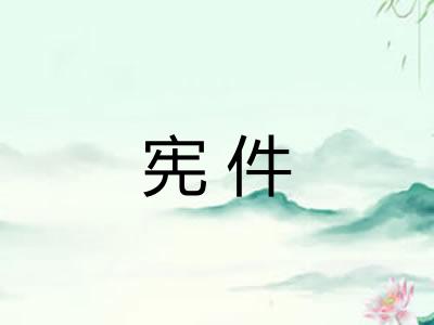 宪件