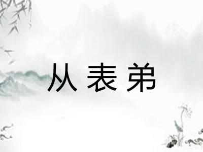 从表弟