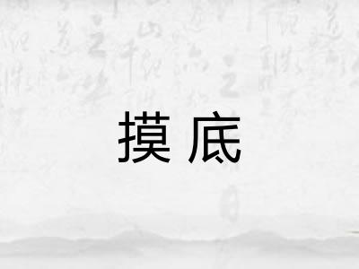 摸底