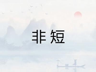 非短