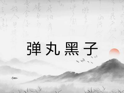 弹丸黑子
