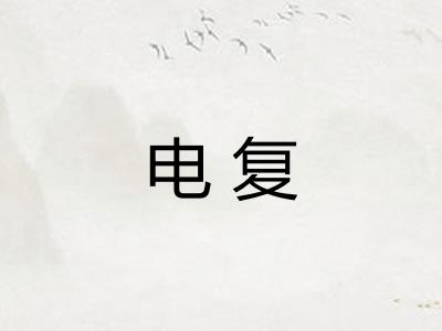 电复