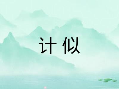 计似