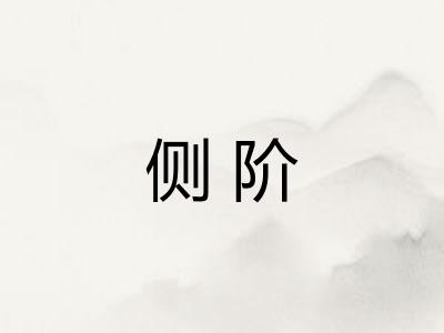 侧阶