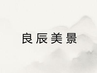 良辰美景