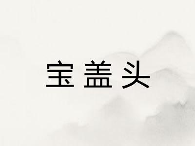 宝盖头
