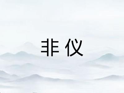 非仪