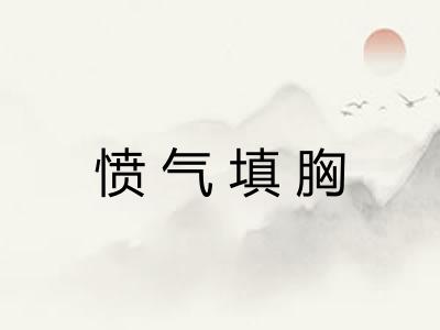 愤气填胸