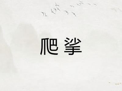 爬挲