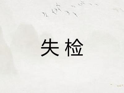 失检