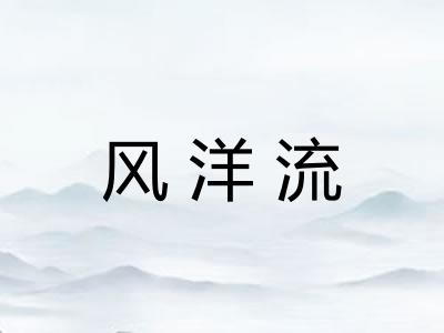 风洋流