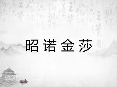 昭诺金莎