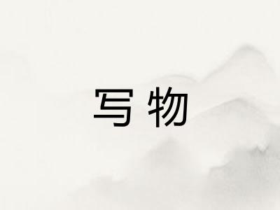 写物