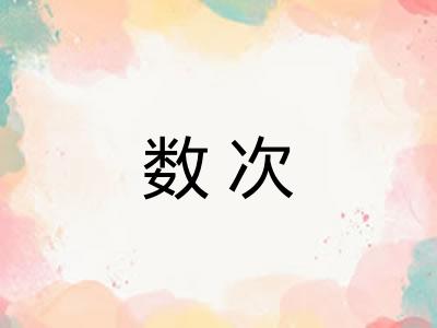 数次