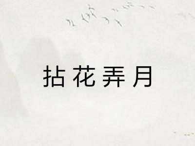 拈花弄月