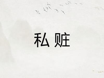 私赃
