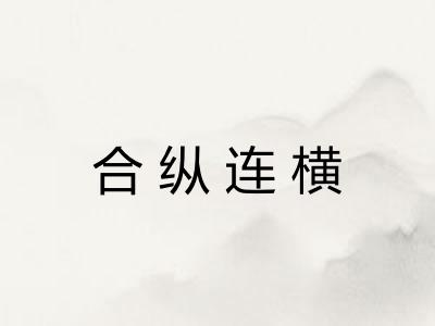 合纵连横