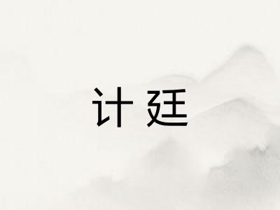 计廷