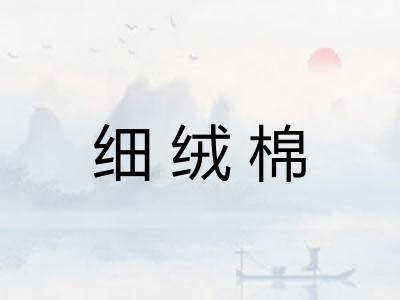 细绒棉