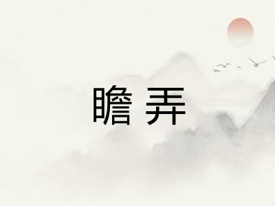瞻弄