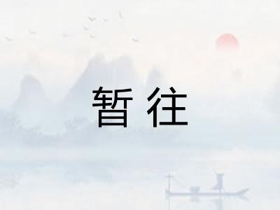 暂往