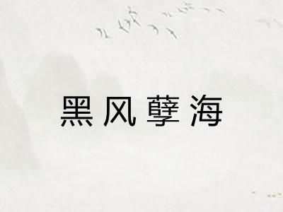 黑风孽海