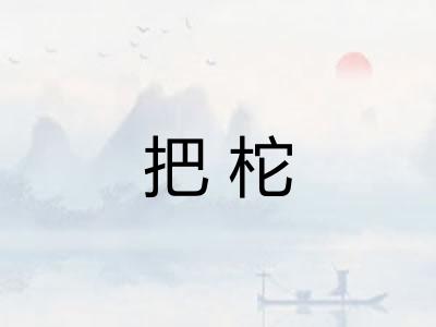 把柁