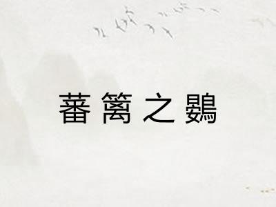 蕃篱之鷃