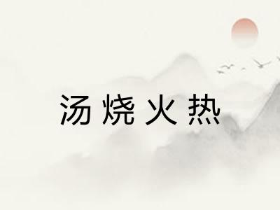汤烧火热