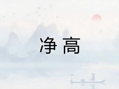 净高