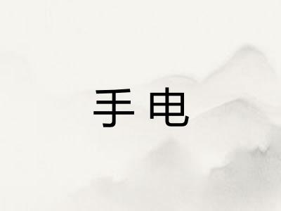 手电