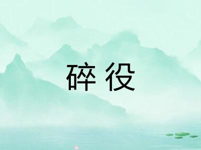 碎役
