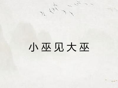小巫见大巫