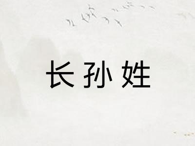 长孙姓