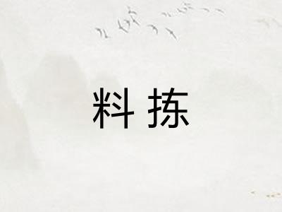 料拣
