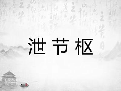 泄节枢