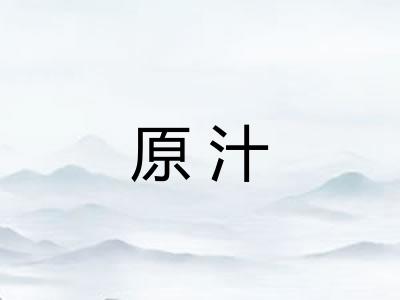 原汁