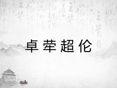 卓荦超伦