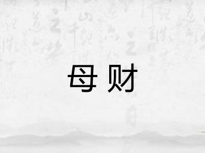 母财
